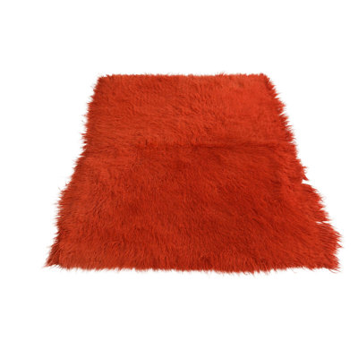 Tapis orange 4 x 6 Pinson