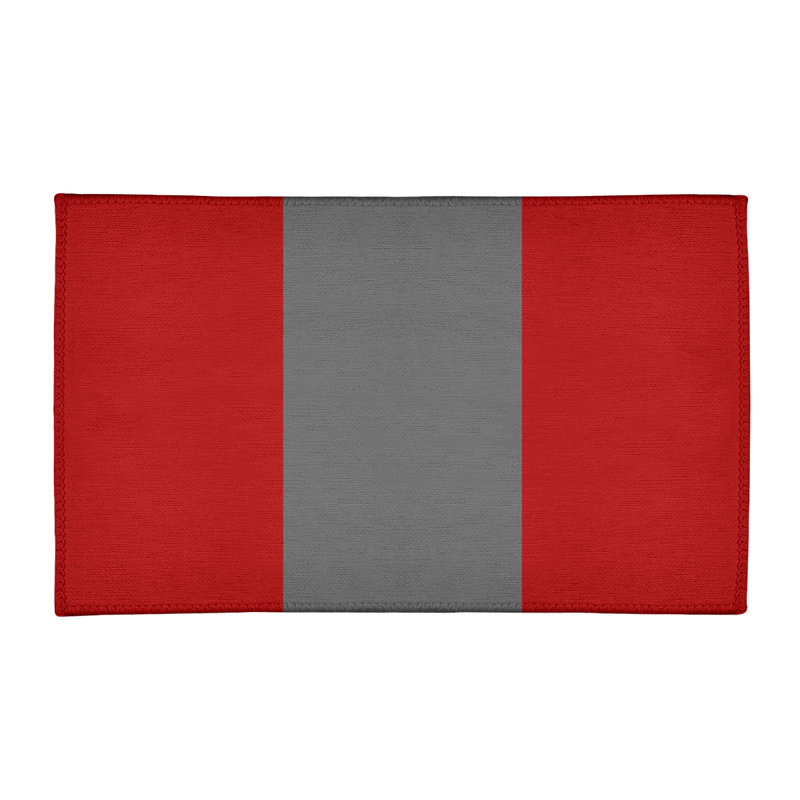 Tapis rouge/gris, Rectangle 2 pi x 3 pi