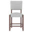 Tabourets de bar 4 pièces gris Mid Century Modern avec dossier et mousse haute densité-2004459514