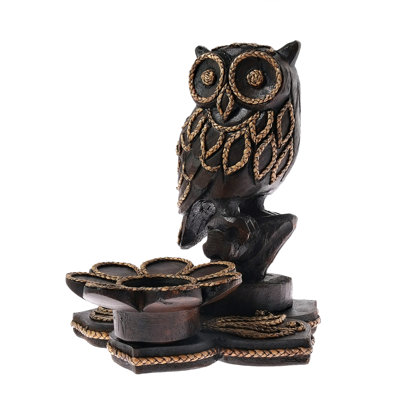 Jenesis 9'' H Wood Floor Candlestick