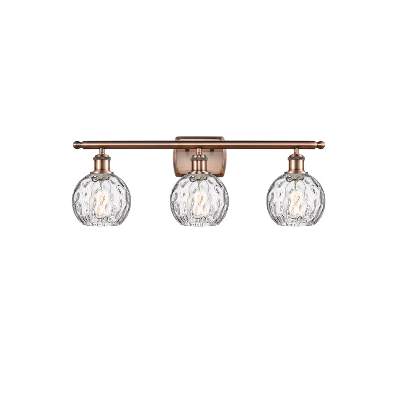 Éclairage pour salle de bain 3 lumières Cindi, Incandescente, Cuivre antique