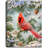 Snowy Pine Cardinal 8x6 Mini Lighted Easel Back Canvas