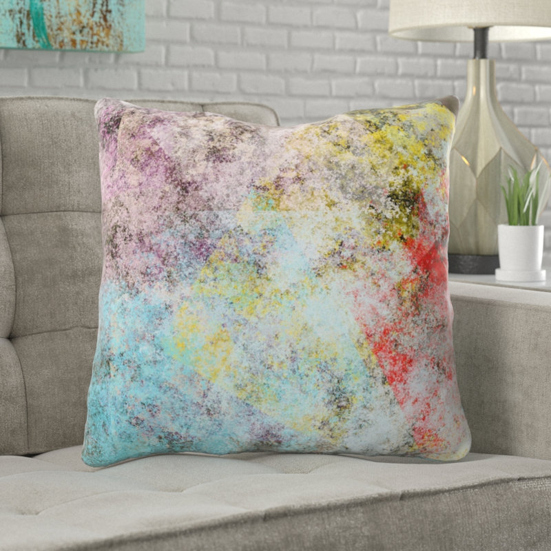 Coussin décoratif Irwinton, Microsuède, Intérieur 