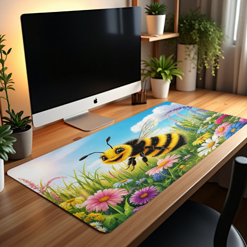 Polyester Desk Pad, 14.4x12.1