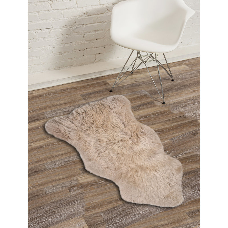 Wiltz Sheepskin Animal Print Indoor Rug, Novelty 2' x 6'
