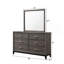 Mobilier de chambre à coucher contemporain en bois avec commode 6 tiroirs 1Pc-1355138470