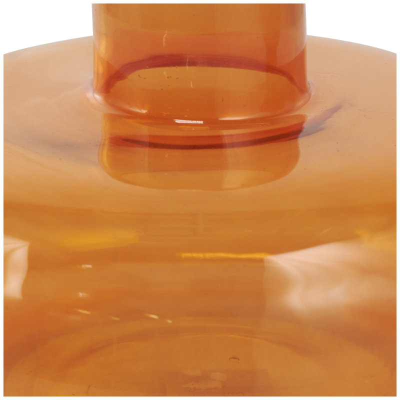 Glass Table Vase, Orange