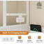 Lit d'angle simple avec 4 tiroirs et 10 poches de rangement, lit de jour avec tablette et portemanteau, lit plateforme simple en métal avec station de charge, lumière DEL, lit d'angle simple en L, blanc-1346539057