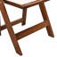 Ensemble de chaises pliantes en bois massif 4 pièces - tablette en noyer, coussin beige et pratique pour diverses utilisations Chaises faciles à plier, occasions