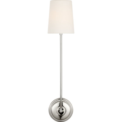 Vendome 26" Single Cordless Sconce with Linen Shade