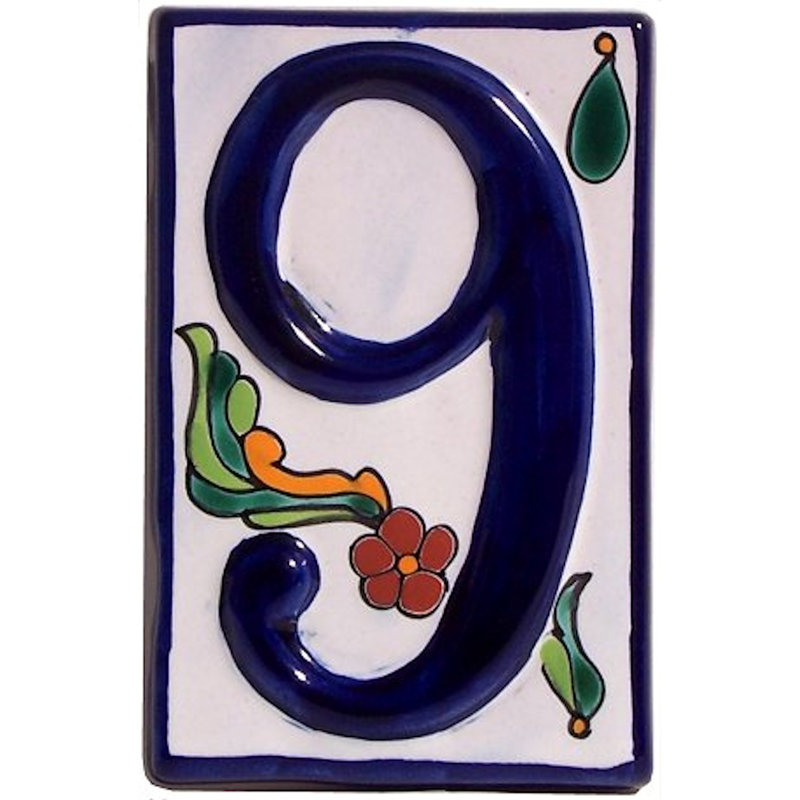 Numéro de maison TalaMex Colonial Talavera