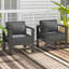 Chaise de patio avec coussins Arnhildur Pittston-1622196758-1622196759