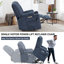 Grand fauteuil de massage inclinable Power Lift-943556782