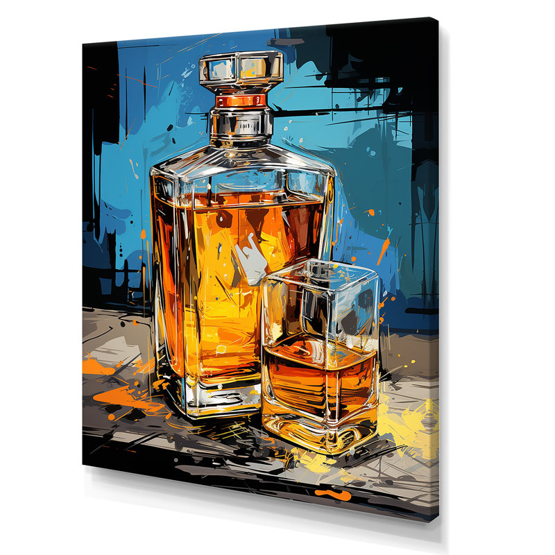 «Blue Fragrant Bottles Of Perfumes 3», art mural parfums, H 20 po x l 12 po x P 1 po, Toile tendue