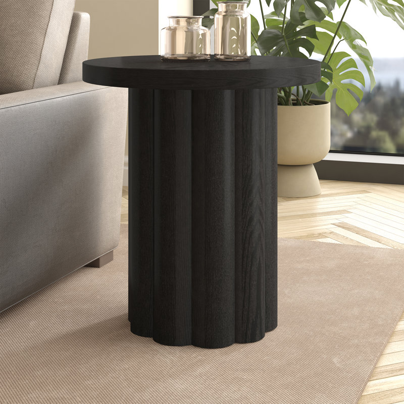 Table d'appoint Olie, Grain noir