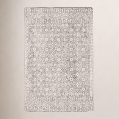 Stalder Ivory Hand-Tufted Wool Rug