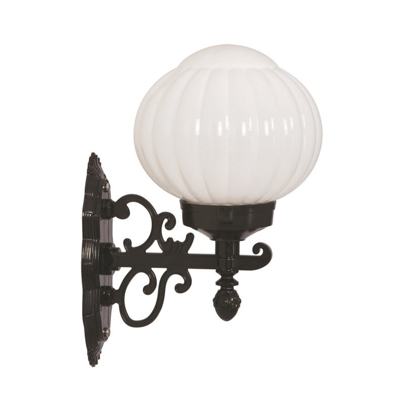 Lampe murale d'extérieur, structure en ABS noir, 11,8 x 9,1 x 6,1 pouces | Capuchon en acrylique, douille E27 de 40 W maximum, étanche IP65 | Design industriel rétro pour patios, porches et entrées, style traditionnel américain nostalgique
