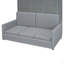 Lit escamotable double pleine grandeur avec coussin-669338183-669338182