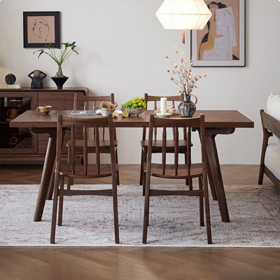 Multi-functional solid wood table set