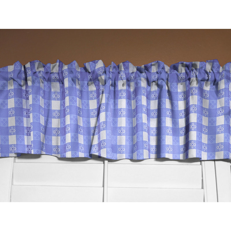 Cantonnière Popeline Tavern, L 58 po x L 28 po, Bleu clair