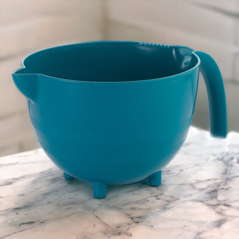 Jaylon Plastic Mixing Bowl, Teal