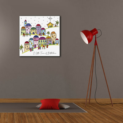  «O Little Town» par Elle Media Group, art mural sur toile, 26 po x 26 po