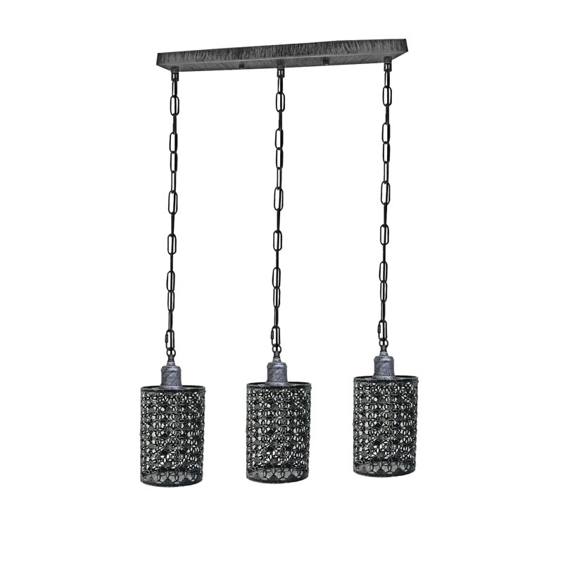 Timote 3 - Light Kitchen Island Pendant, Brushed Silver