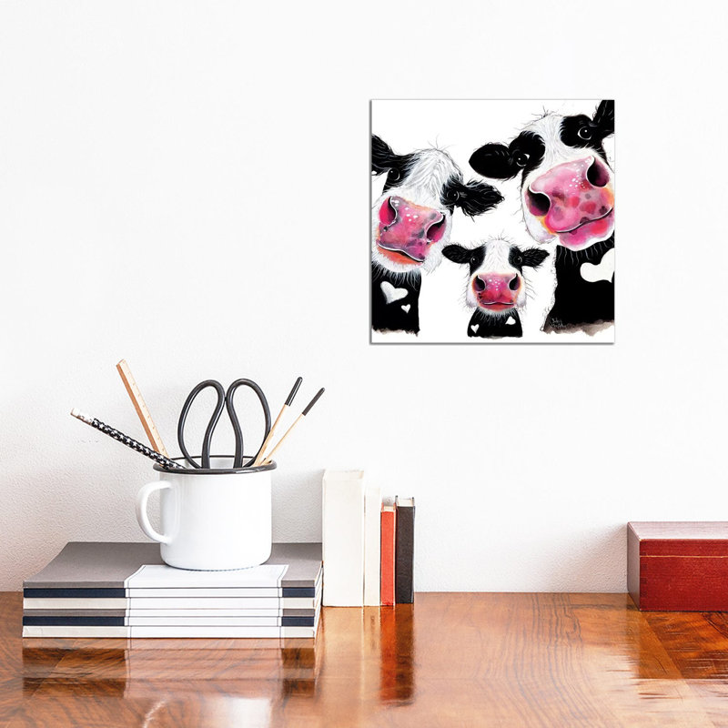 The Nosey Family II by Shirley Macarthur - Wrapped Canvas Print, 30.48cm H x 30.48cm W x 1.91cm D