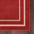 Argentino Abstract Machine Woven Chenille Indoor/Outdoor Area Rug in Red-539461009
