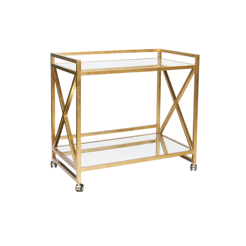 Gerard Bar Cart, Gold Leafed