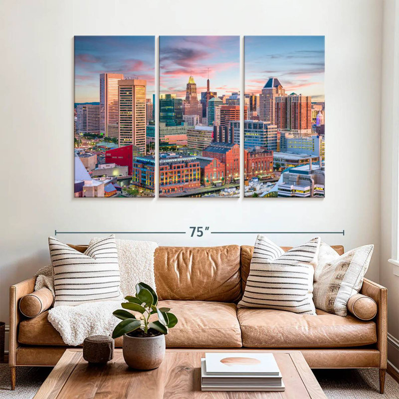 Sireci Baltimore Sunset, 42" H x 65" W