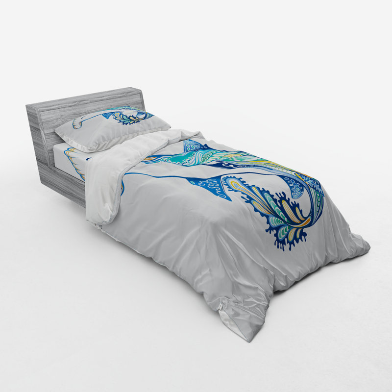 Modern & Contemporary Paisley Duvet Cover, Twin XL Duvet Cover + 2 Additional Pieces