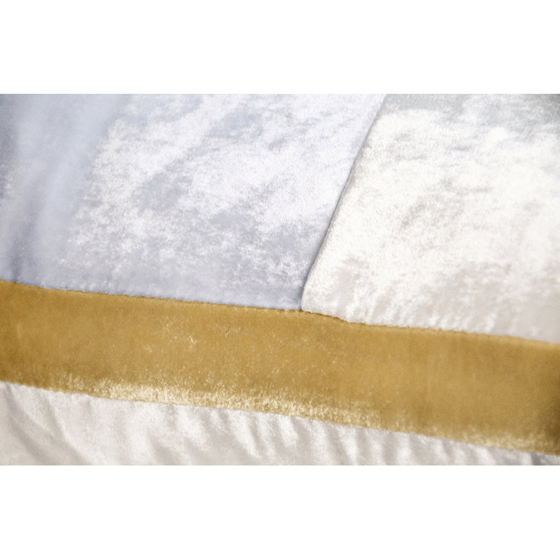 Square Pillow Cover & Insert, Green/Gold/Brown, Square 22"