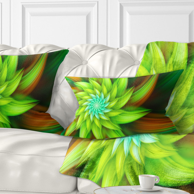 Coussin décoratif imprimé floral Huge