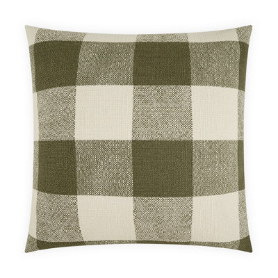 Checked Out Square Pillow Cover & Insert