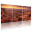 «Desert Canyon Sunset Landscape», ensemble de 3 reproductions d'art sur toile tendues-869680345