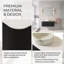 Meuble-lavabo mural de 36 po en contreplaqué, noir, à bord arrondi avec tiroir de rangement imperméable et résistant à l'humidité, pré-assemblé-132499731-132499737