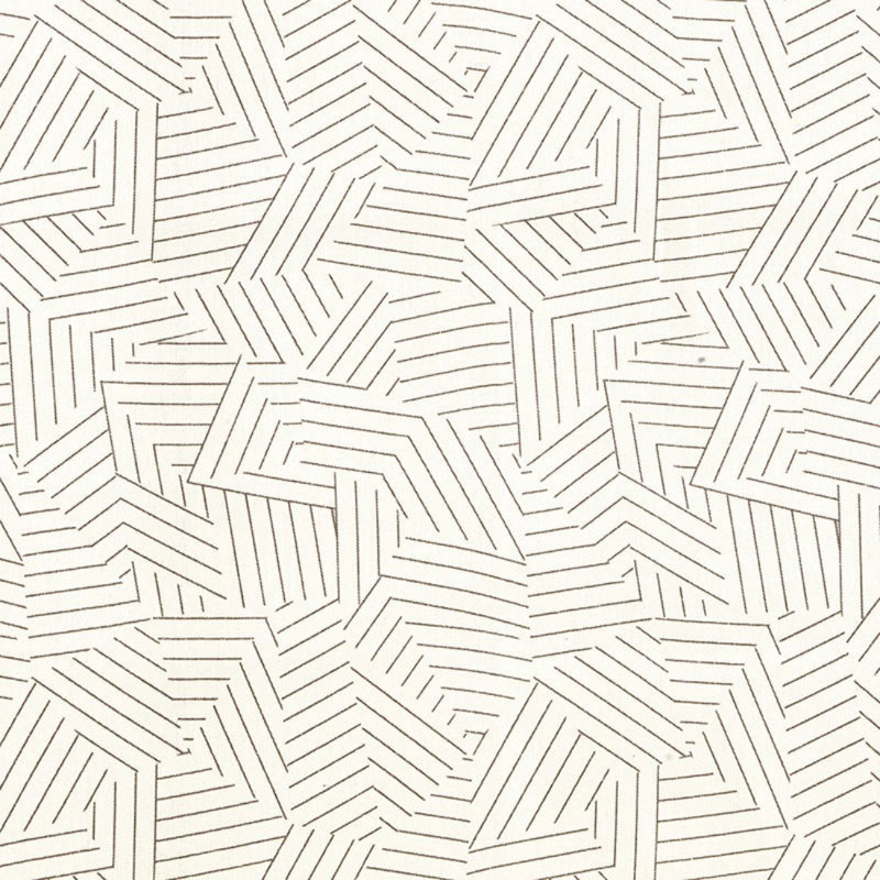Schumacher x Miles Redd Deconstructed Stripe Fabric, Greige