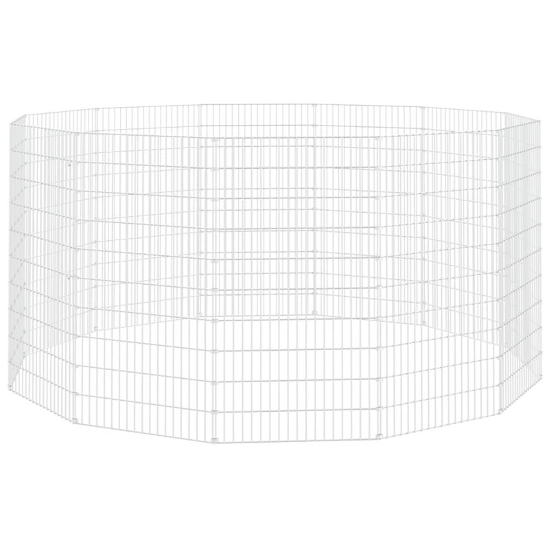 Dehn Free Range Animal Enclosure 12-Panel 54x100 cm Galvanised Iron, 100cm H x 54cm W