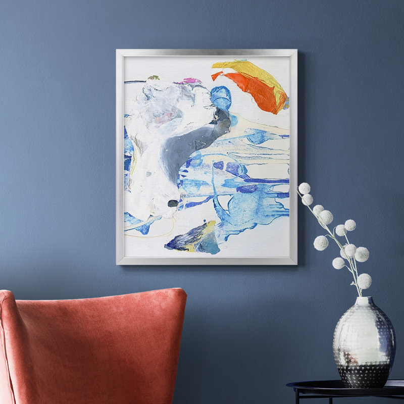 Evidence II Premium Framed Canvas - Ready to Hang, 24" H x 20" W, Silver