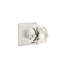 Privacy (Bed & Bath) Diamond Crystal Knob with Quincy Rose-214634352