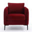 Lit confortable douillet pour le bureau - fauteuil rembourré en velours moderne avec coussin à ressorts doux et tapis antidérapants