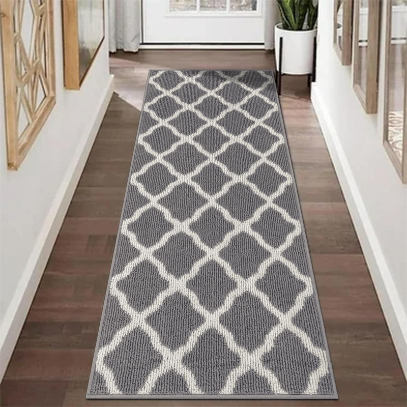 Washable Runner Rug 20"X59" Dirt Trapping Non Slip Rubber Backing Rug Runner Floor Mats Carpet Runners