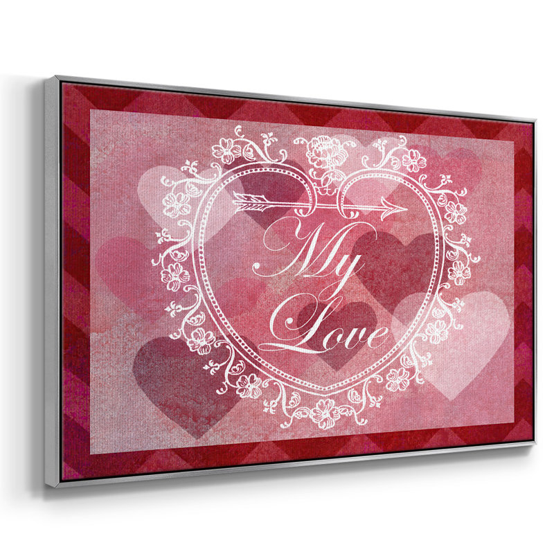 DIY Love Collection A, reproduction d'art sur toile, Argent, H 25 po x l 37 po x P 2 po
