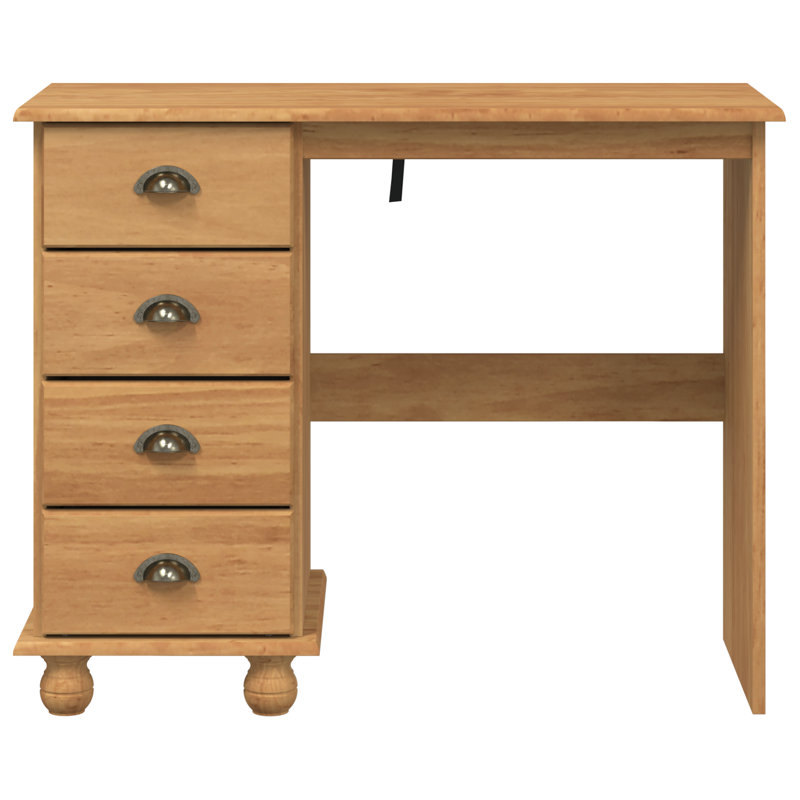 Solid Wood Writing Desk, Natural