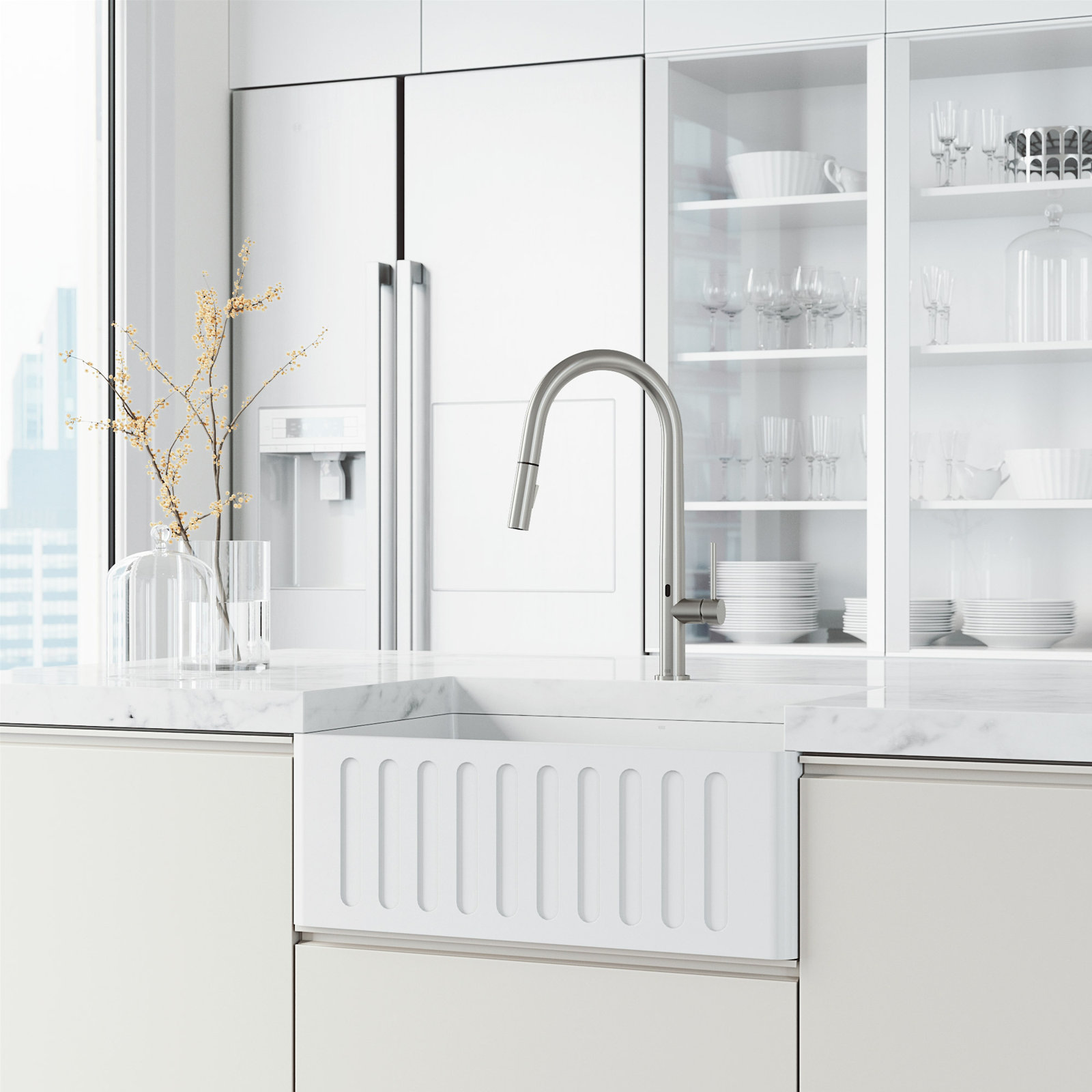 Greenwich Touchless Pull-Down Kitchen Faucet, Stainless Steel