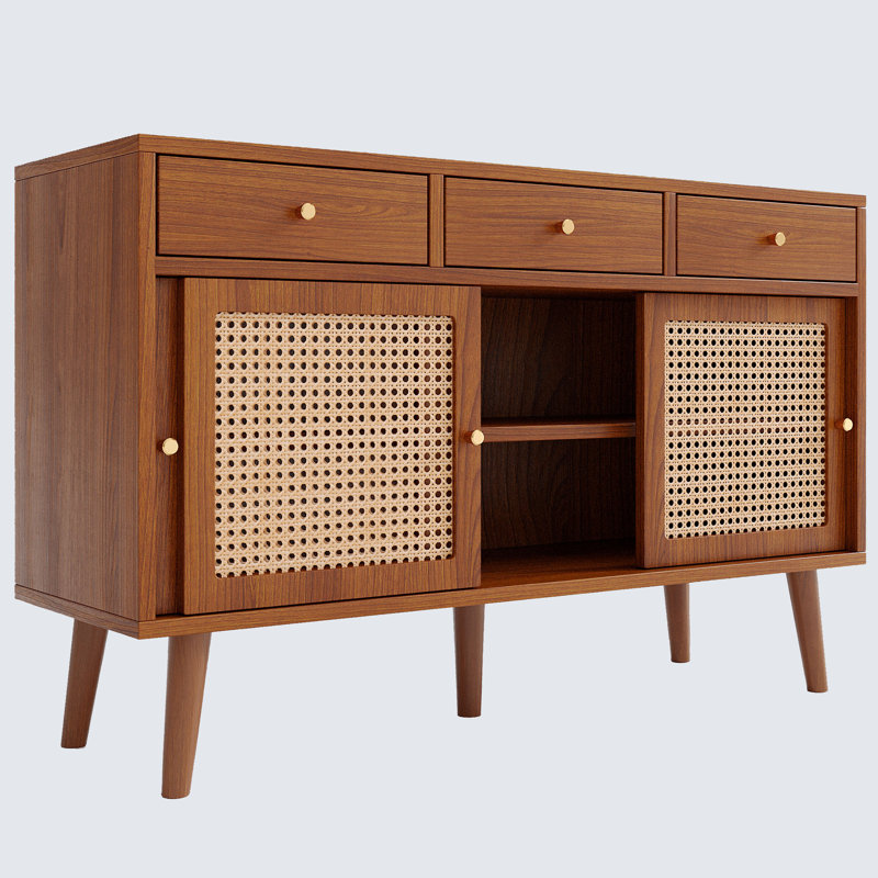 Alondo 120cm Sideboard, Natural Walnut