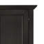 Armoire de rangement basse en bois massif l 32 po avec tablettes réglables et pieds fuselés Amherst-996699404