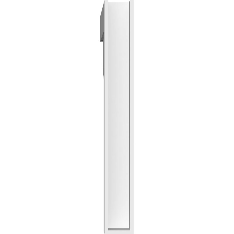 Support standard en uréthane standard avec extrémités en bloc, brun clair apprêté, H 24 po x l 3 po x P 24 po