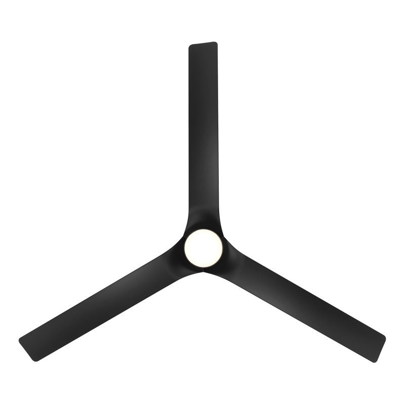 Smooth 3-Blade Smart Ceiling Fan With 2700K-3000K-4000K-5000K Selectable LED Light Kit and Remote Control Included, Works With Alexa and iOS or Android App